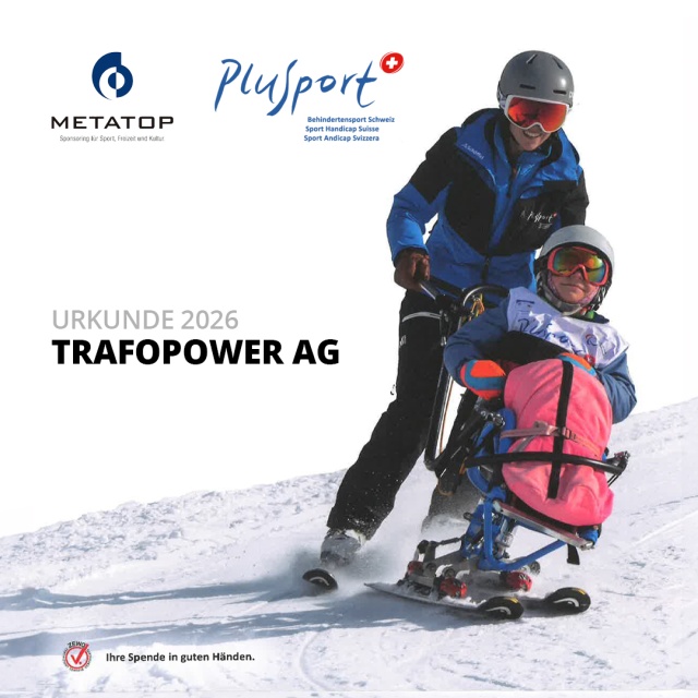 Wir setzen uns keine Grenzen und der Sport kennt keine Grenzen… deshalb…&nbsp;…unterstützen wir von der Trafopower AG bereits seit vielen Jahren aus vollem Herzen den Behindertensportverband PluSport.