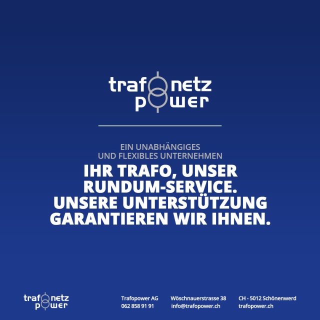 Trafopower AG – Ihr Partner für Transformatoren und Netzdienstleistungen! &nbsp;⚡️ Seit 2004 in Schönenwerd, bieten wir kompetente Lösungen aus einer Hand. Von Umbau bis Neubau, wir sind für Sie da! 
